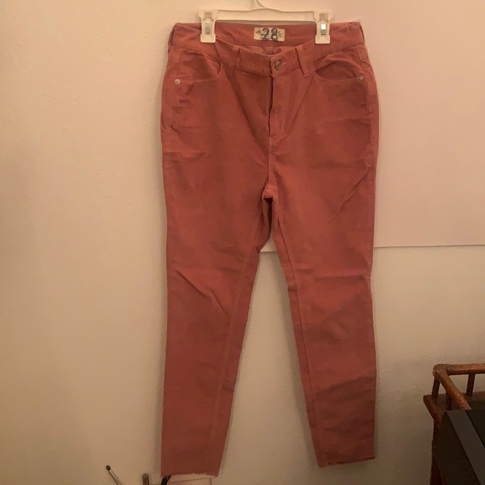 Free people corduroy mauve jeans